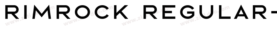 Rimrock Regular字体转换